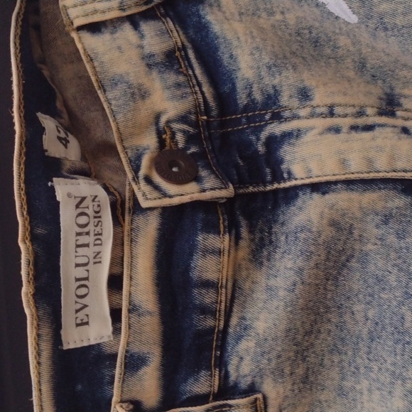 Evolution Design Distressed Multicolor Men's Jeans(42) - Picture 2 of 3